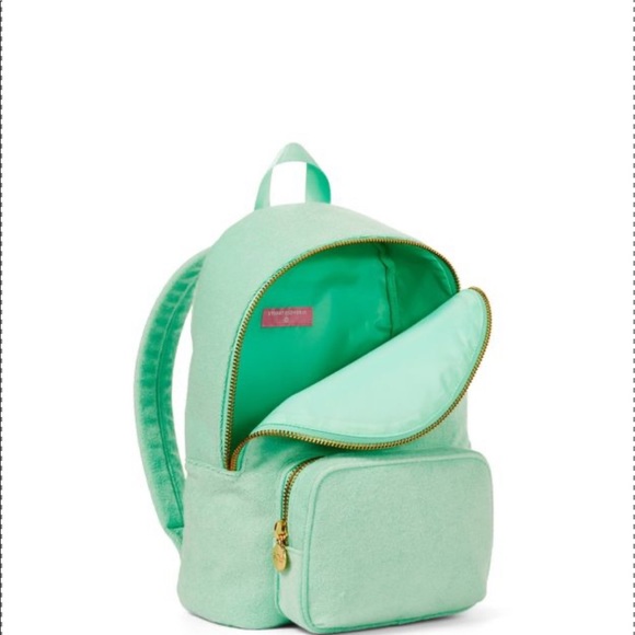Stoney Clover Lane x Target Terry Cloth Embossed Backpack Light Mint Green NWT - Picture 4 of 5